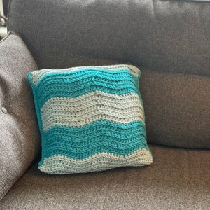 Serene Waves Cushion Pattern - This is a PDF Pattern only
