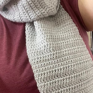 Beginner Friendly Double and Treble Crochet Scarf - This is a PDF Pattern only