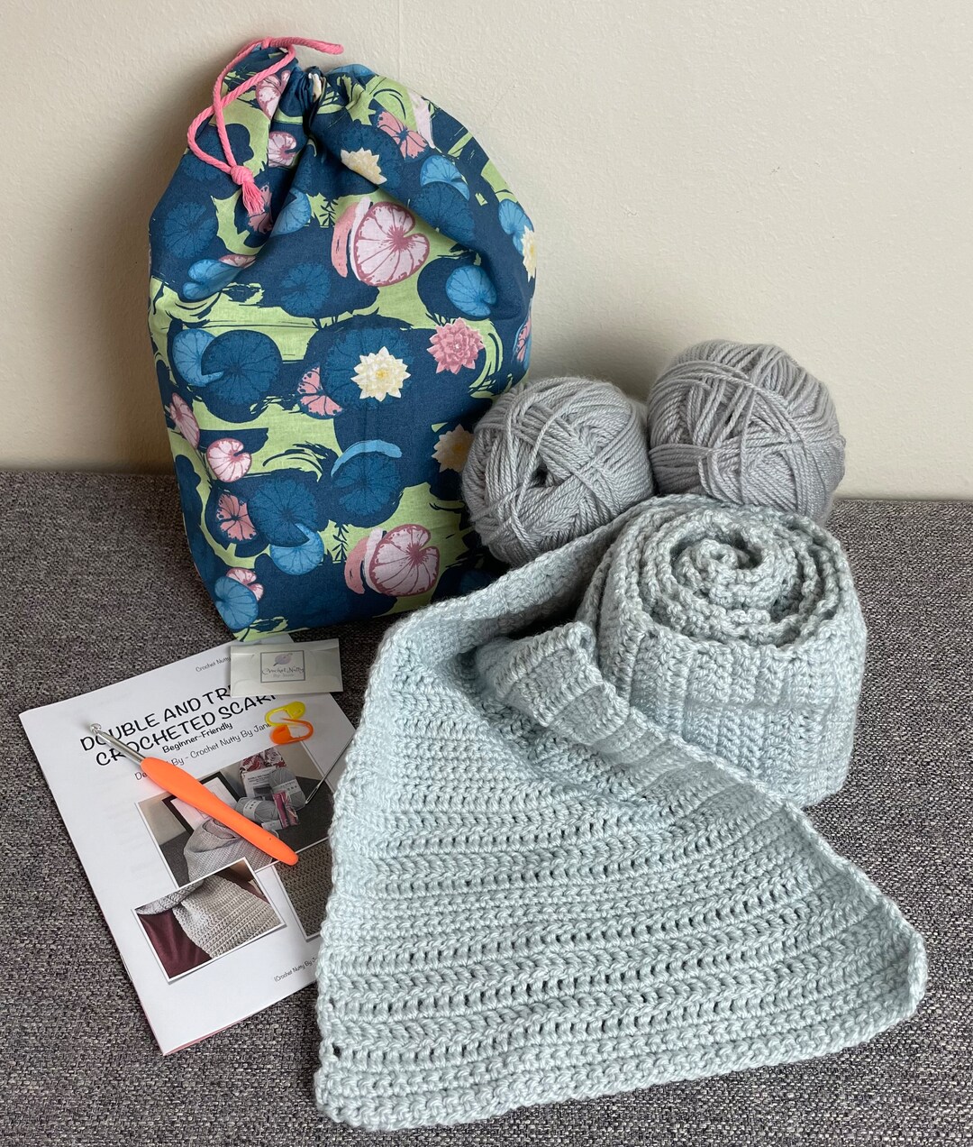 Learn How to Crochet Scarf Kit Beginner Friendly Comes With Everything