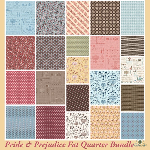 Pride and Prejudice Fat Quarter Bundle for Riley Blake Designs-PREORDER expected September 2023