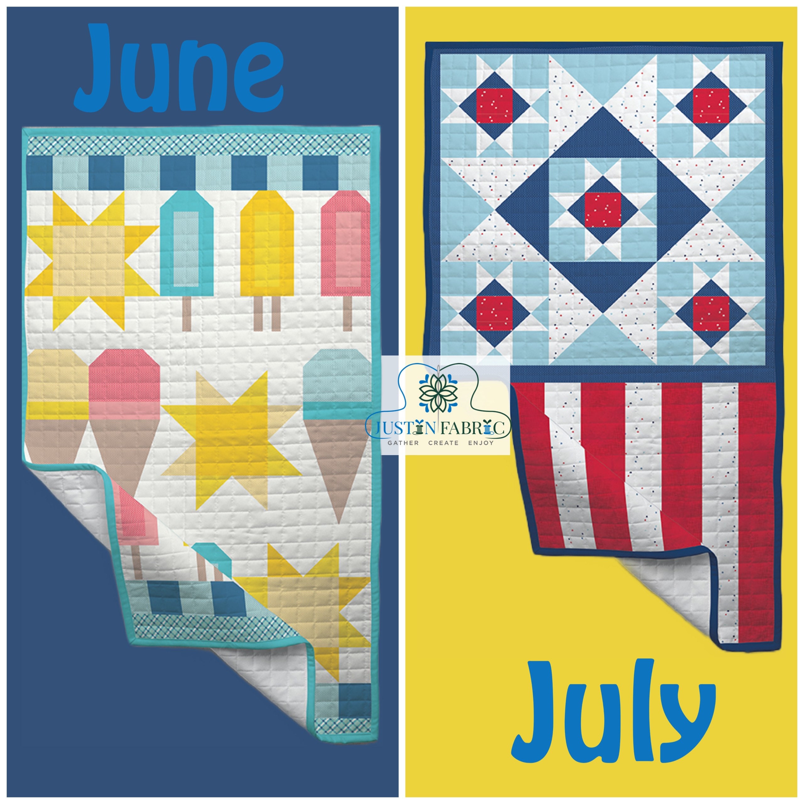 PREORDER - Riley Blake Door Banner Kit of the Month - July - Patriot Dreams