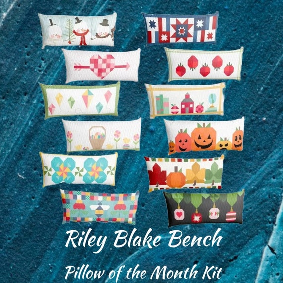 Bench Pillow Kit of the Month Club by Riley Blake 2023 Etsy
