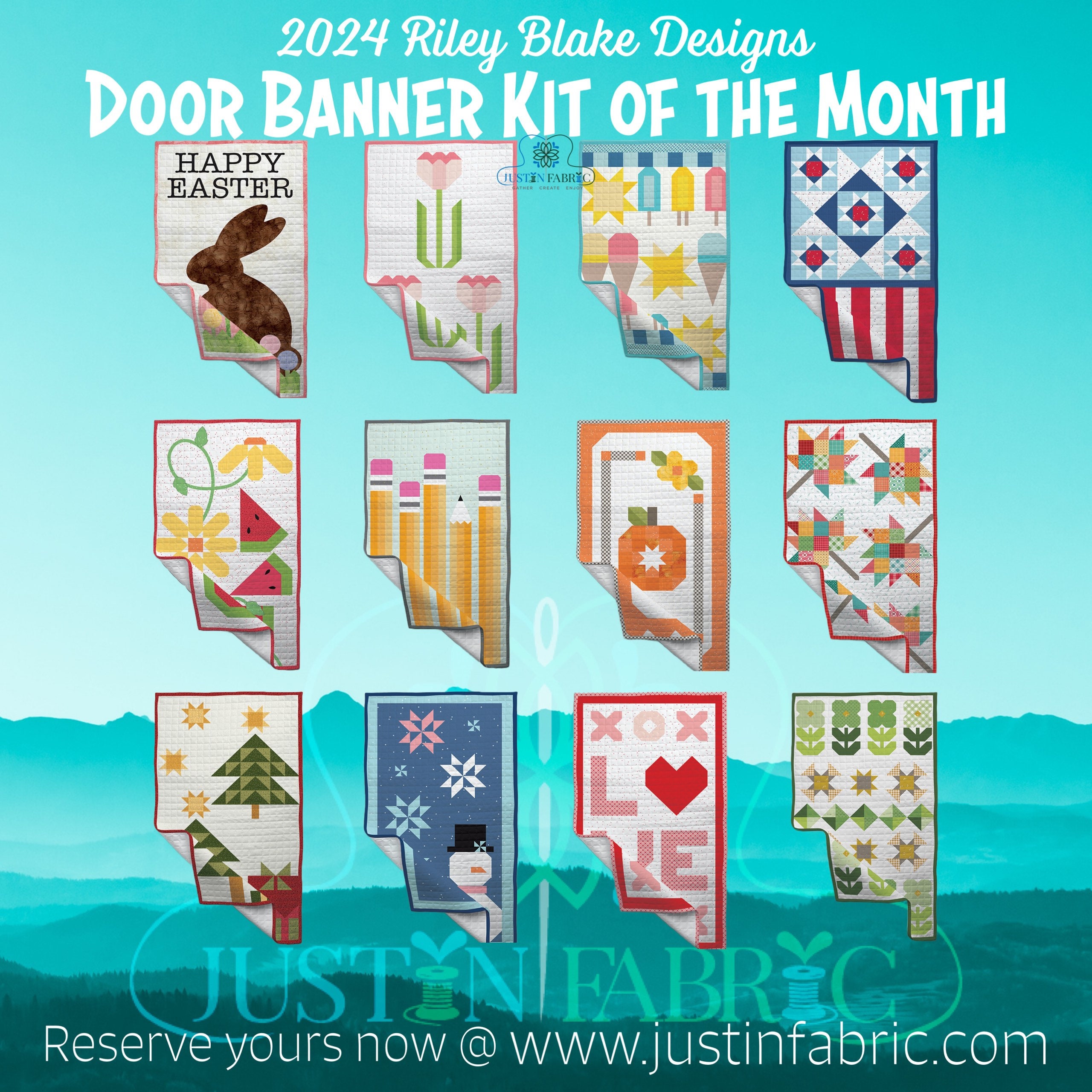 The Door Banner Kit of the Month Club from Riley Blake - Registration