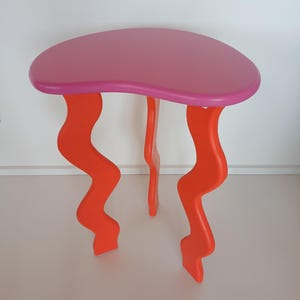 Curved side table "Big Fanni" (height 60.5 cm), coffee table, bedside table, living room table, flower table