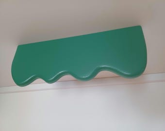 Wavy shelf "Mini Saari", Curvy Shelf, colorful shelf, funky shelf, wall decoration, curved shelf, estante curvo
