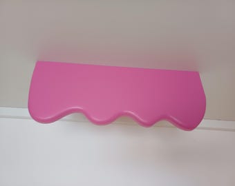 Wavy shelf "Mini Saari", Curvy Shelf, colorful shelf, funky shelf, wall decoration, curved shelf, estante curvo