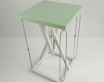 Tensegrity table (Tensegrity table, floating table, magic table, wobbly table, Impossible table, floating table, incredible table)