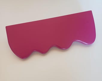 Wavy shelf "Mini Saari", Curvy Shelf, colorful shelf, funky shelf, wall decoration, curved shelf, estante curvo