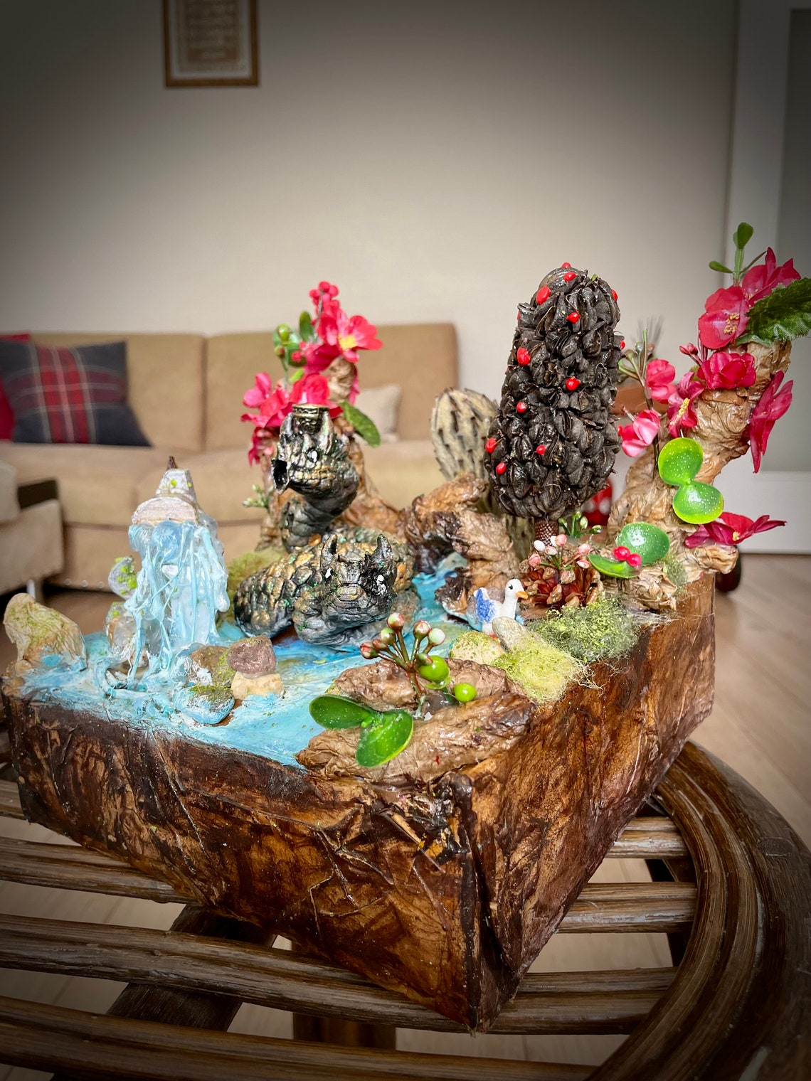 Mystic Dragon Backflow Incense Burner Snake Fantastic Back Etsy