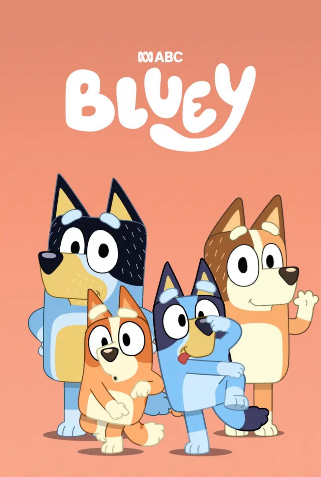 Bluey Nursery and Kids A4 Poster and Prints Art Prints Etsy UK