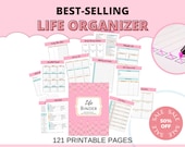 Printable Life And Household Planner Pages - Life , Home, Mom, Productivity, Health, Cleaning, Family, Goals Binder | Ultimate Daily Bundle