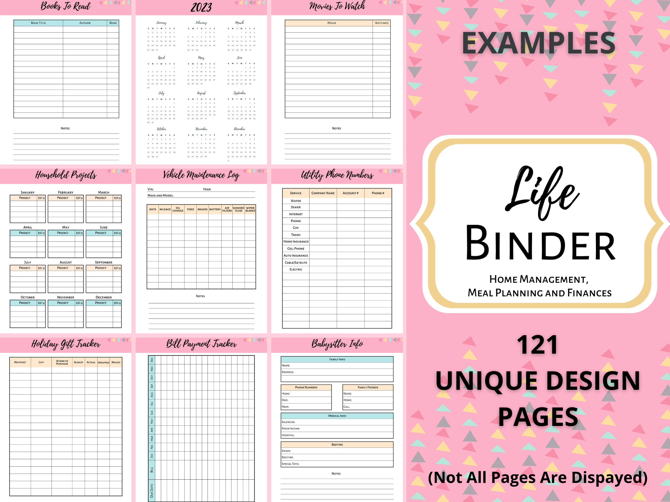 Printable Life and Household Planner Pages - Life , Home, Mom ...