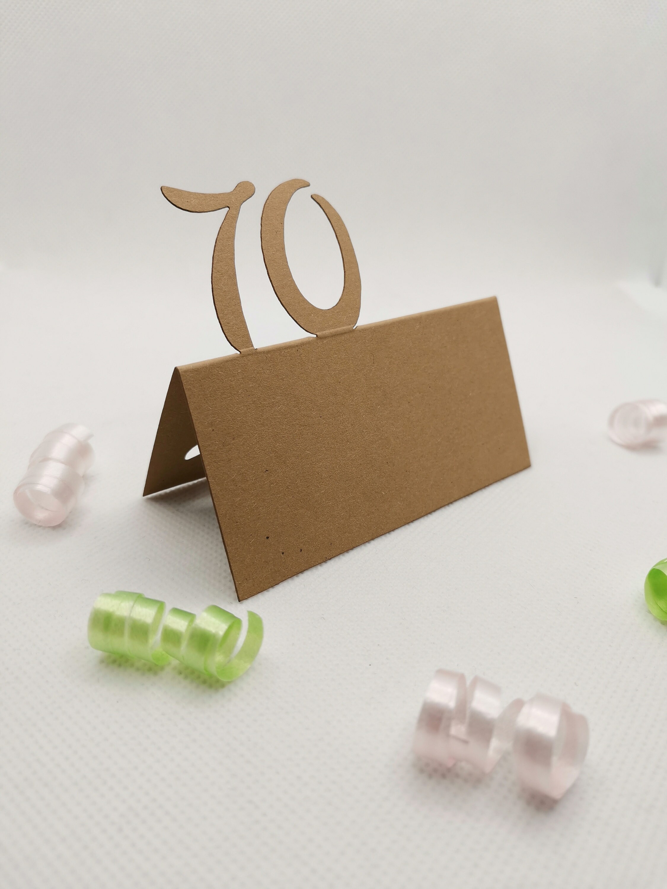 Tischkärtchen Geburtstag Party 70. Geburtstag Feier Fest Familie