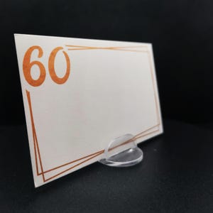 Tischkärtchen Geburtstag Party 60. Geburtstag Feier Fest Familie Freunde Verwandte Bekannte Namenskarten Tischkarten Name Party Feiern