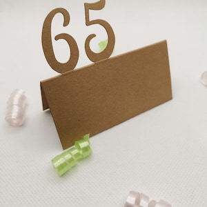 Tischkärtchen 65. Geburtstag Platzkarten Namenskarten Tischkarten Karten Originell Einzigartig Außergewöhnlich Dekoration Deko Besonderes