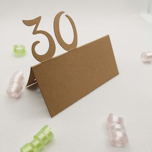 Tischkärtchen 30. Geburtstag Platzkarten Namenskarten Tischkarten Karten Originell Einzigartig Außergewöhnlich Dekoration Deko Besonderes