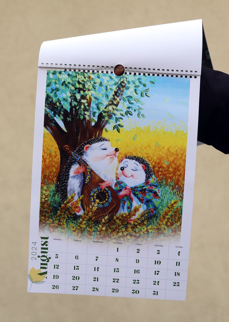 2025 Illustrated Wall Calendar Cute Calendar 2025 Illustrated Calendar