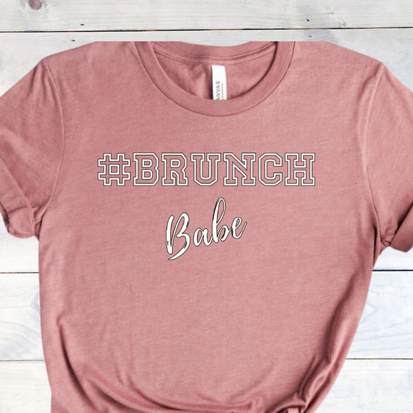 Hot pink and fuchsia brunch for dinner women's t-shirt. main image 1