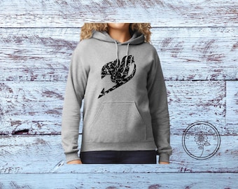 Fairy Tail Hoodie: Distressed Anime Logo, Cozy Gildan Sweatshirt