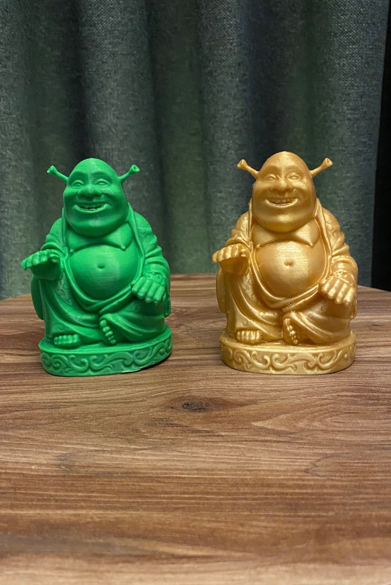 Shrek Buddha 3D Printed Shrek Office & Home Decor Funny Etsy Israel