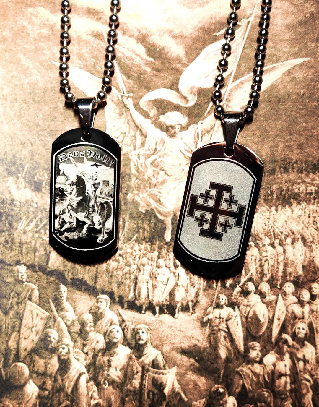 The Crusader Godfrey of Bouillon Pendant Etsy