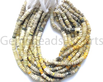 Abejorro sombreado natural, cuentas con forma de rueda de abejorro múltiple, hermosas cuentas de abejorro AAA, gemas de corte de neumático lisas y lisas / 4,50-5,00 mm.