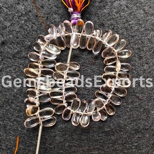 8.00-9.25 MM | Natural Multi Ametrine Gemstone, Ametrine Pear Shape Beads, AAA+ Beautiful Multi Ametrine Beads, Smooth & Plain Pear Ct Stone