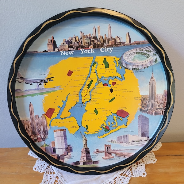 New York City Metal Souvenir Tray