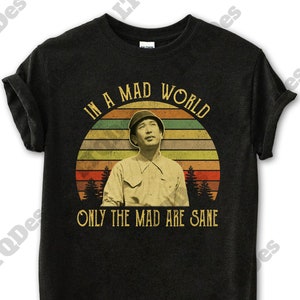 Akira Kurosawa in A Mad World Only the Mad Are Sane Vintage T-shirt