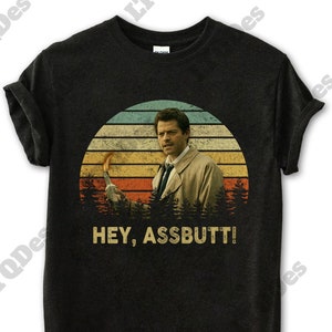 Misha Collins Hey Assbutt Vintage T-Shirt, Movies Quote Unisex TShirt