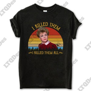 T-Shirt Jessica Fletcher ha Ucciso Tutti Foto segnaletica Murder She Wrote - Divertenti - Maglietta