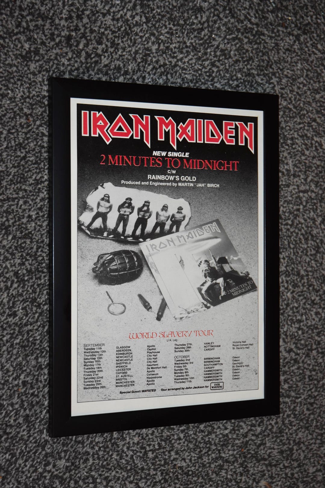 貴重】Iron Maiden 初期LP2枚＋1984年来日ライブパンフセット レコード