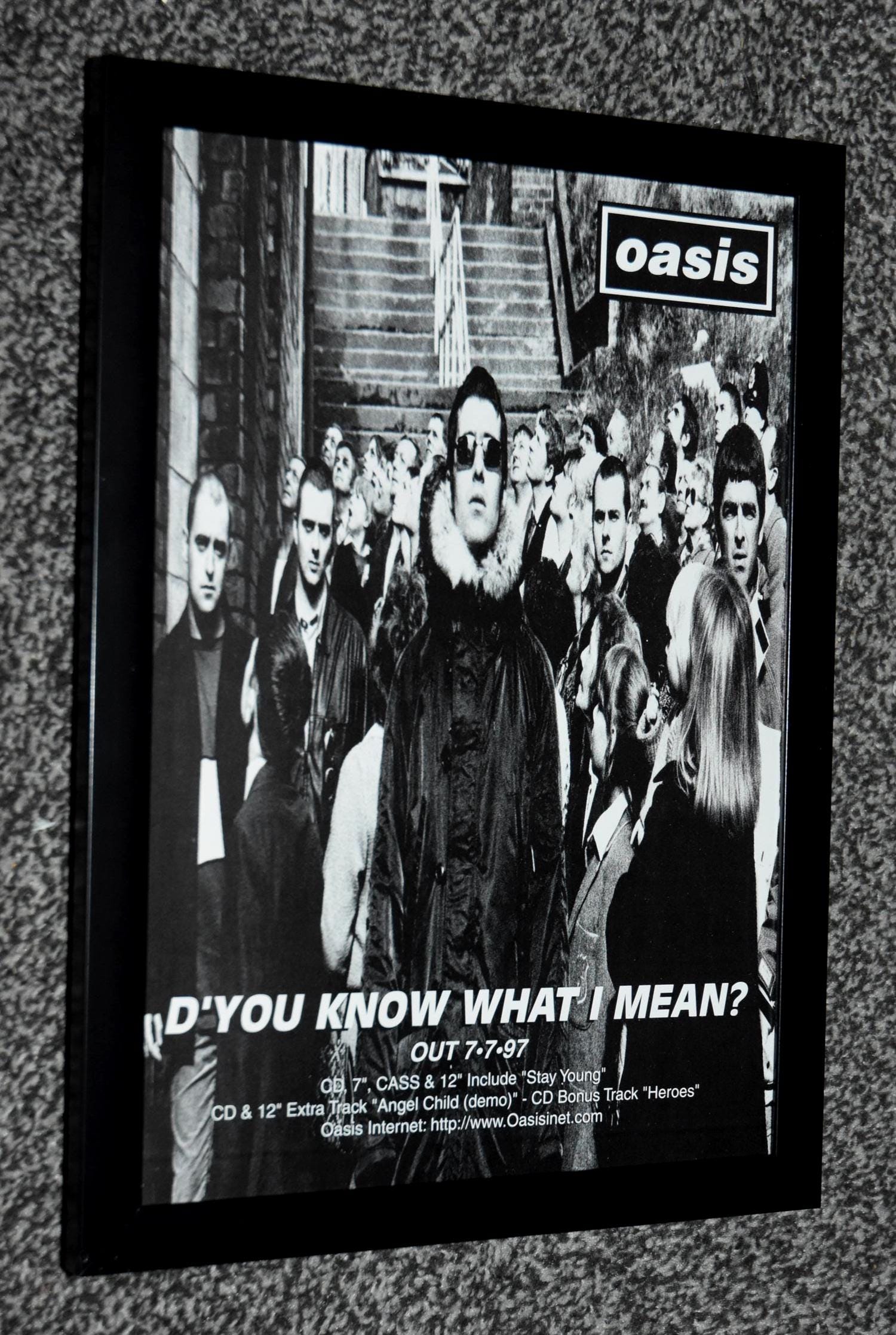 Oasis Wonderwall Vintage Poster - Etsy