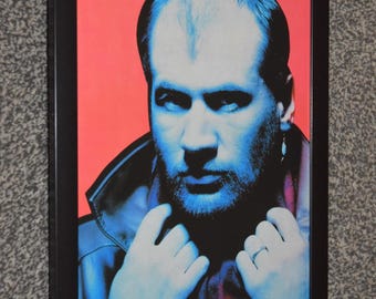 Framed original FISH marillion band Original 1990s art Poster