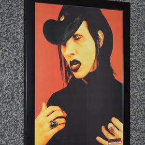Marilyn Manson Vintage Poster - Etsy