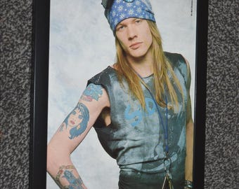 Framed original JON BON JOVI singer Original 1990s vintage art Poster