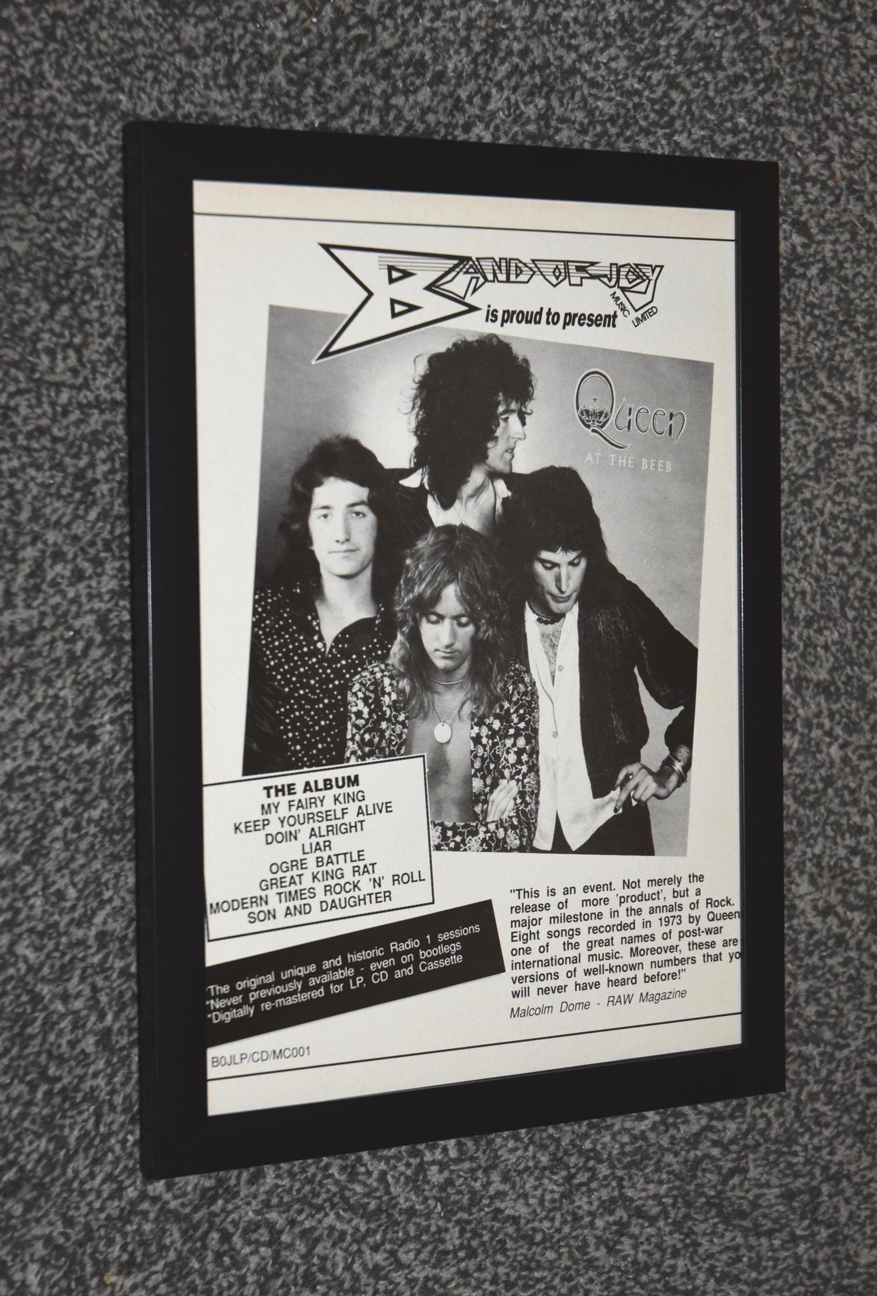 Vintage Queen Band Poster - Etsy