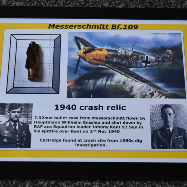 1940 Messerschmitt BF-109 Luftduell WW2 Absturzreplik + Teile + DVD