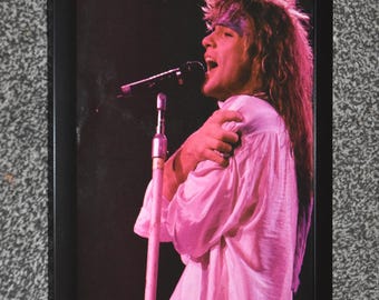 Framed original JON BON JOVI singer Original 1990s vintage art Poster