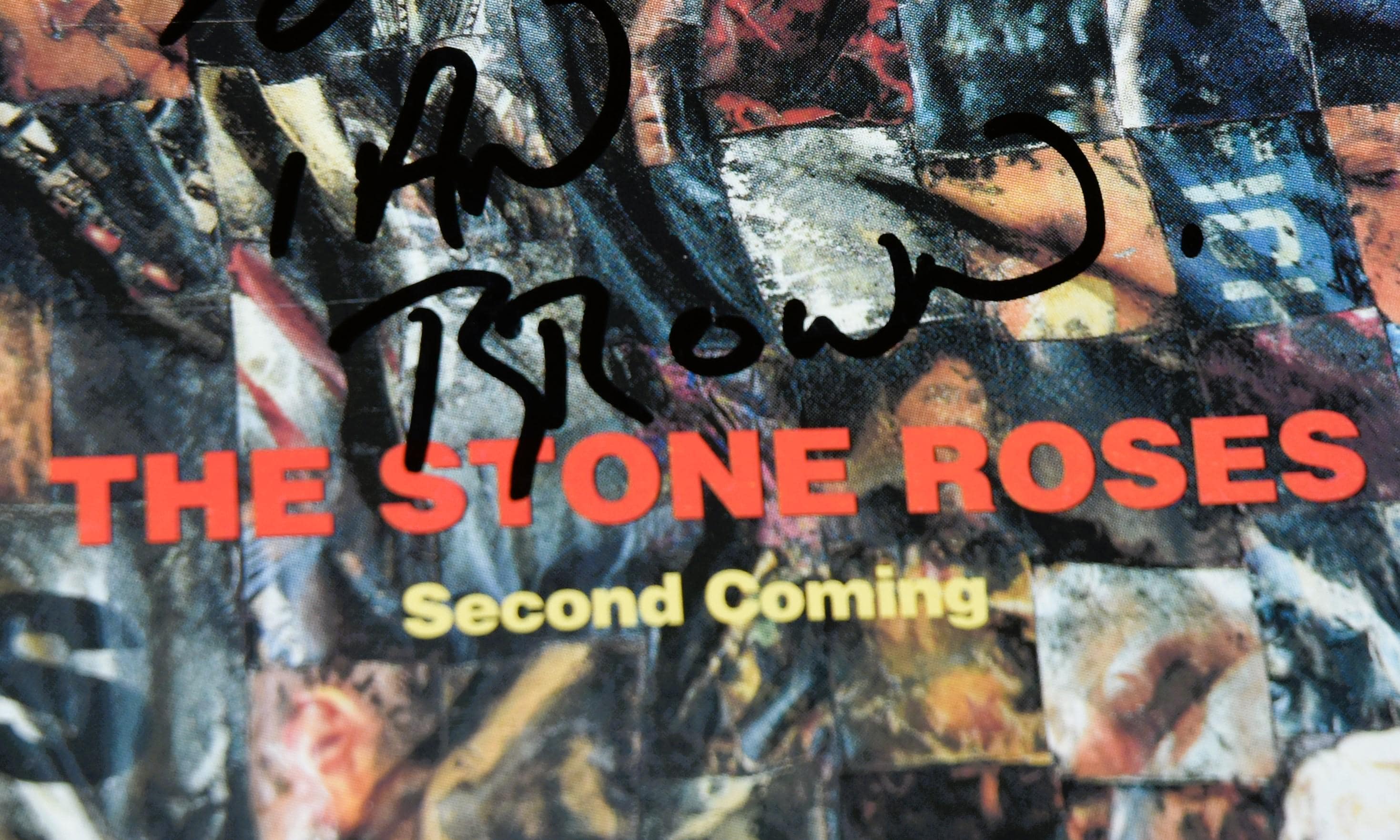 STONE ROSES Band 1994 Second Coming Album Ian Brown Hand SIGNED