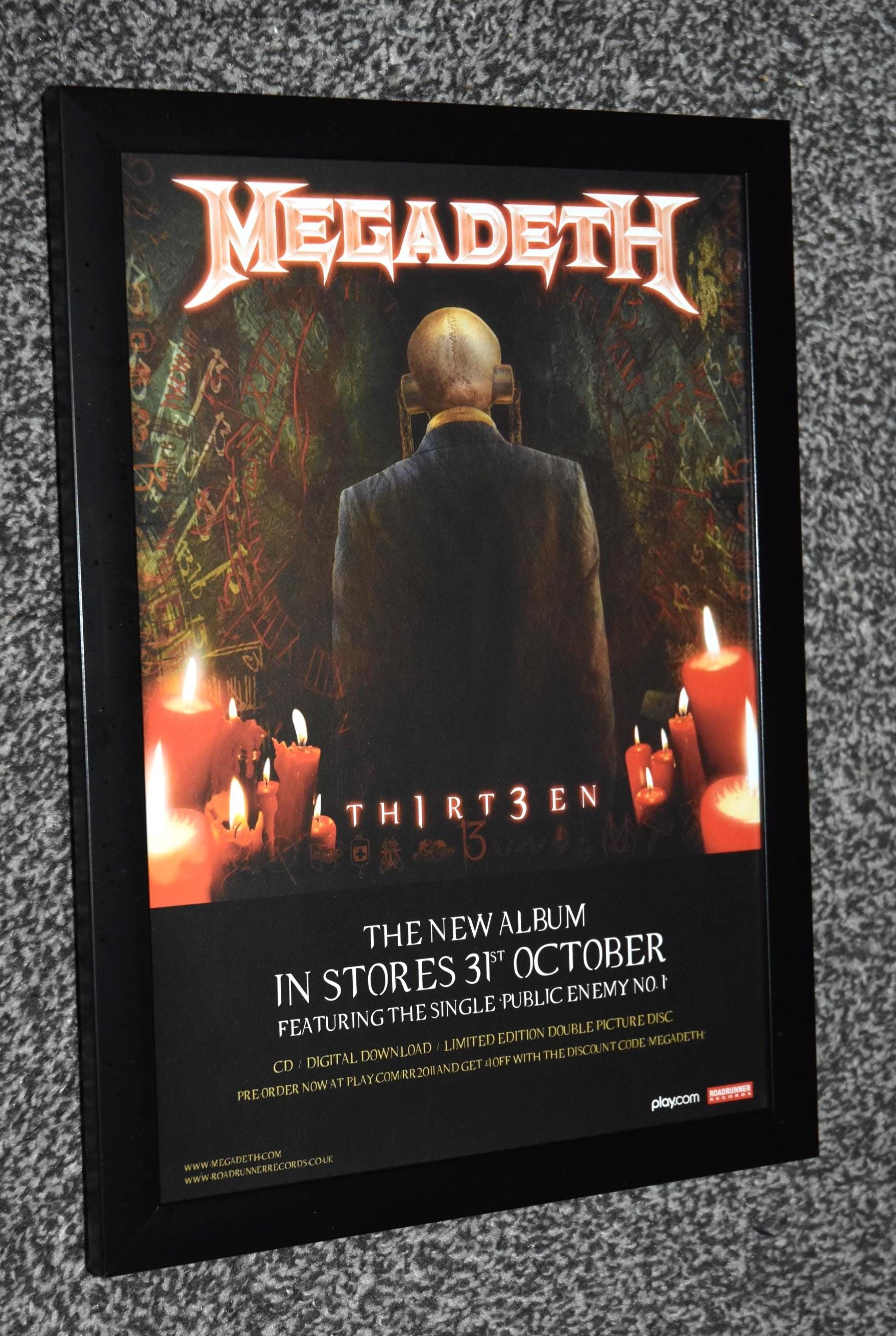 Megadeth Frame - Etsy