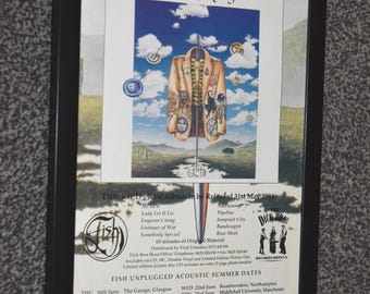 Framed original FISH marillion band Original 1994 suits ALBUM art Poster
