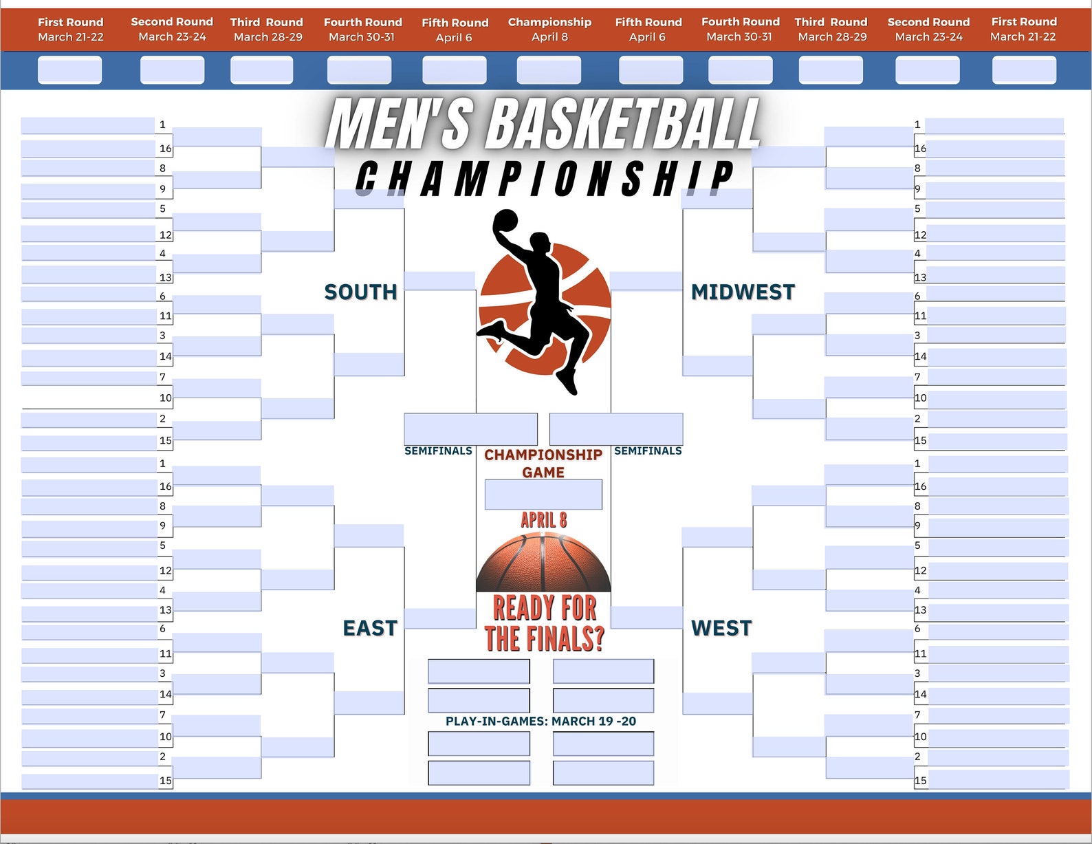 Mens Basketball Brackets 2025 Korie Mildred