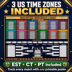 FIFA World Cup 2026 Wall Chart Poster