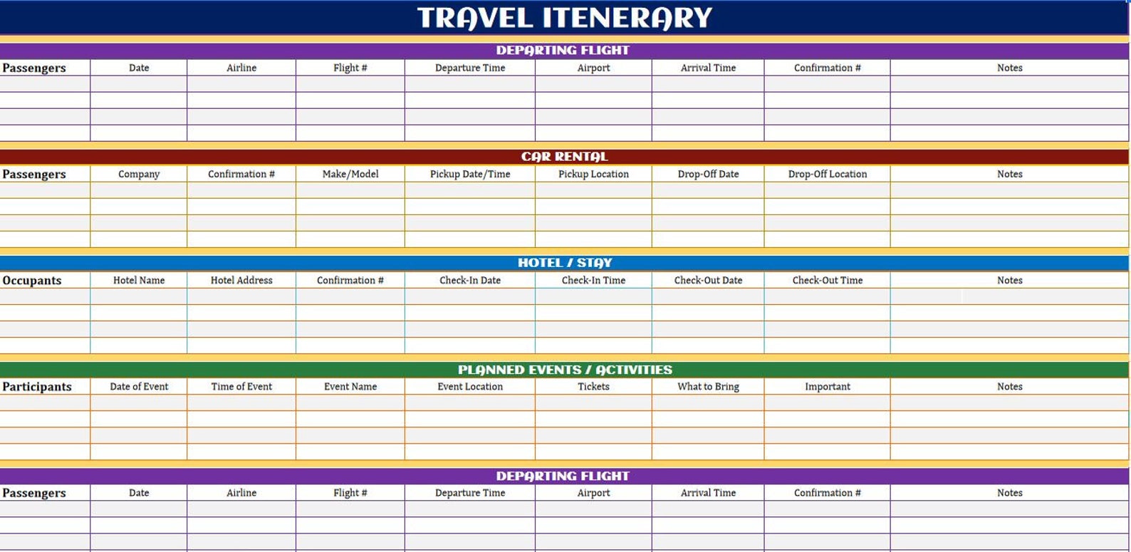 travel-itinerary-google-sheets-template-google-sheets-etsy-ireland