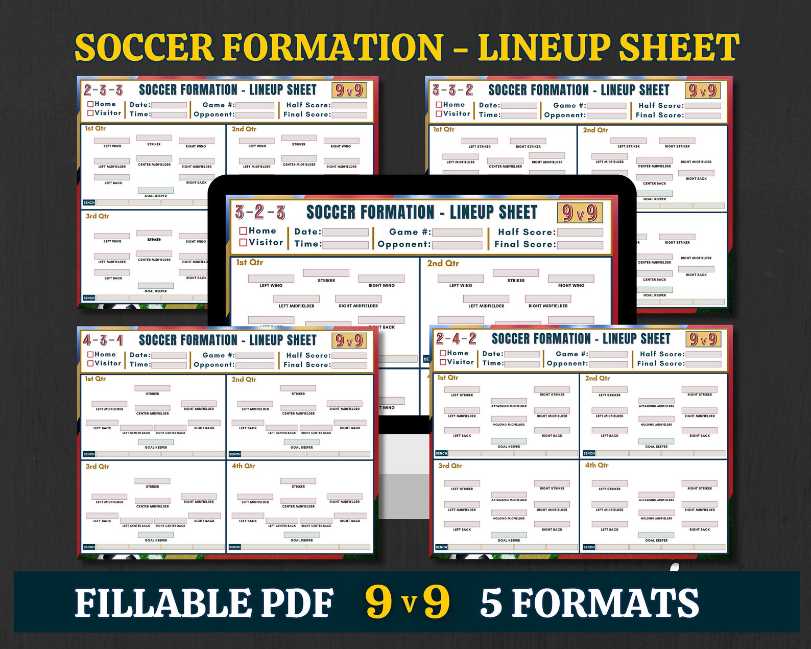9v9 Soccer Formation Lineup Sheet Editable PDF Soccer Etsy 9v9 Soccer Formation Lineup Sheet Editable PDF Soccer Etsy