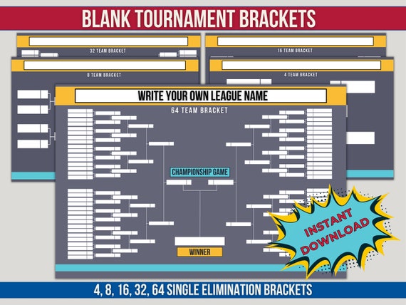 Basketball Poster Basketball Tournament Bracket Poster Set - 22.4x14 Inch Dry Erase Board With Markers For 64 Teams Classroom Basketball Tournament Tracker