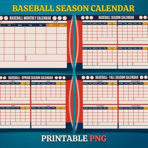 Baseball Season Calendar, Baseball Printable, Tball Season Planner, Baseball Mom, Dry Erase Baseball Calendar, GoodNotes Planner,Mom Planner