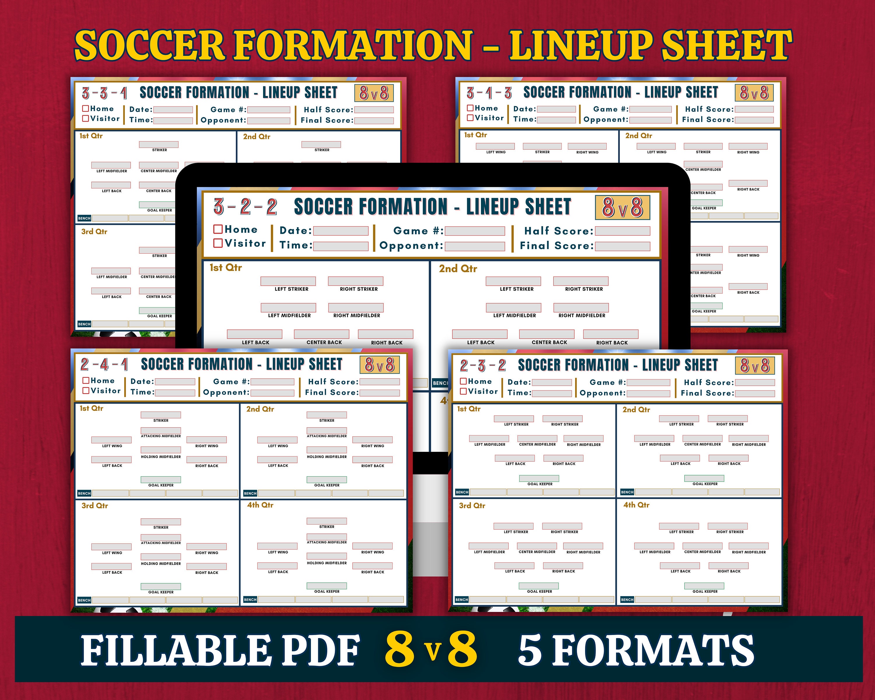 8v8 Soccer Formation Lineup Sheet Editable PDF Soccer Training Football 8v8-soccer-formation-lineup-sheet-editable-pdf-soccer-training-football