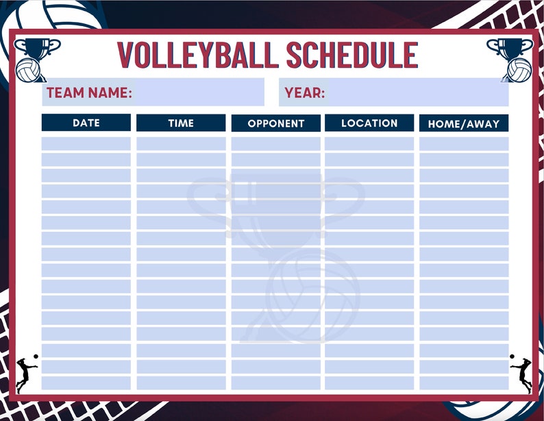 presentation volleyball schedule